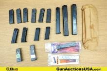 Para-Ordinance, Mec-gar, Etc. 1911, P14, P12, Etc. .45 ACP, 9mm .40 S&W Magazines. Very Good. 18 Ass