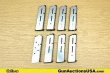 .45 ACP Magazines . Very Good. 8 Mags in Total; Seven Wilson Combat 8 Rd 1911 Steel Mags, and One Co
