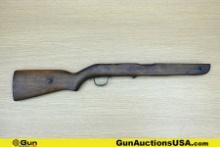 Military Surplus COLLECTOR'S Gun Parts. Good Condition. Reising Sub Machine Gun Wood Stock with Trig