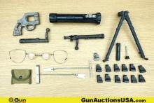 Military Surplus M249, 1903 A1, M88, Etc. Gun Parts, Accessories. Good Condition. Two Springfield 19