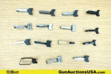 1911 Gun Parts. Good Condition. Fifteen Assorted 1911 Triggers.. (76643) (GSCM71)