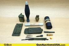 Military Surplus M72A2, M125A1, M14, Etc. Inert Ordinance, Lighter, Cleaning Kit, Etc.. Good Conditi