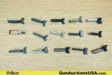 1911 Gun Parts. Good Condition. Fifteen Assorted 1911 Triggers.. (76645) (GSCM52)