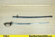 Type-19 Sword. One Type-19 Kyu Gunto Russo Japanese Dress Saber, Features an Overall Length of 32.25