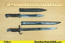 Holster, Etc. M1907, K98 Bayonets. Good Condition. One German K98 Bayonet, with 15.25" Overall Lengt