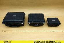 Apache 1800, 3800, 2800 Gun Cases. Good Condition. One Multi-Layer Hardshell Padded Pistol Case with