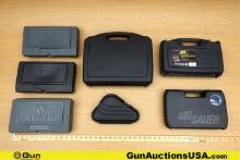 Ruger, Plano, Etc. Pistol Cases. Very Good. Three Factory Ruger MK Series Polymer Pistol Cases, One