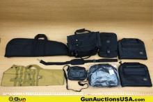 Target Sports Tactical, Glock, Etc. Gun Cases. Very Good. Eight Assorted Range Bags; 6 Soft Zipper P