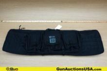 DRAGO GEAR SINGLE RIFLE Range Bag. Good Condition. 46" Black Nylon Tactical MOLLE Range Bags with Mu