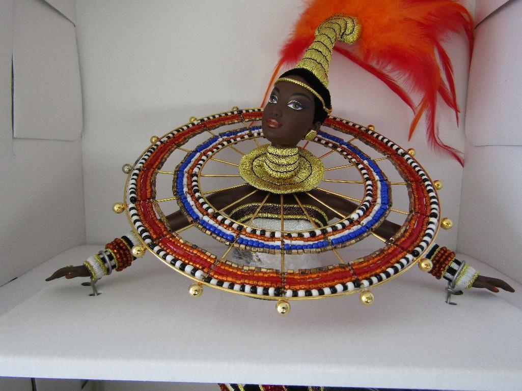 1999 Bob Mackie Fantasy Goddess of Africa Barbie Doll. Box Hand Signed By Bob Mackie. Ltd Ed. NIB.