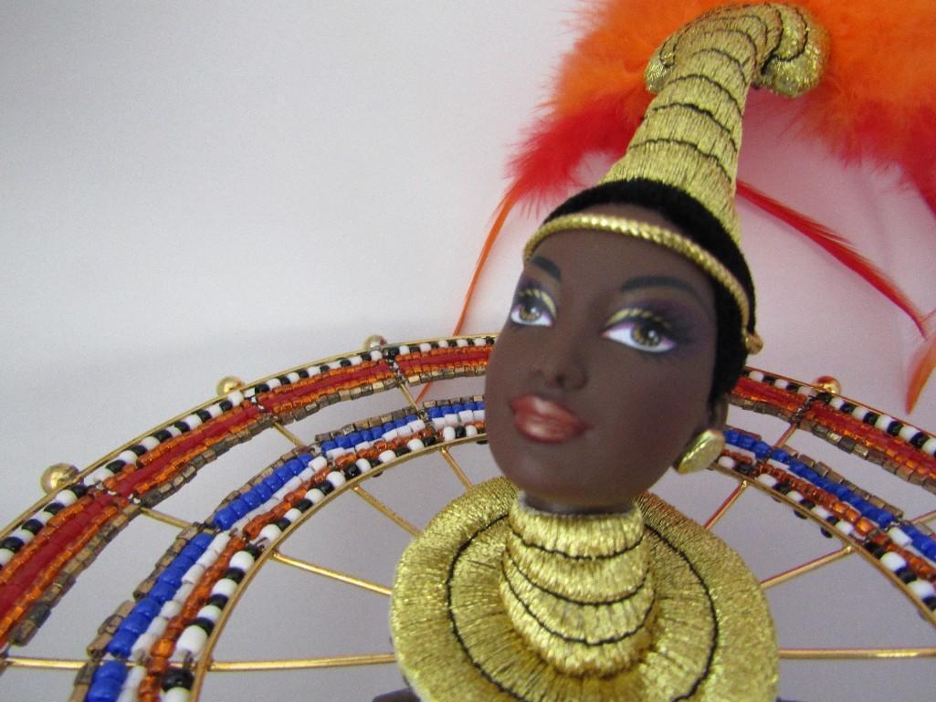 1999 Bob Mackie Fantasy Goddess of Africa Barbie Doll. Box Hand Signed By Bob Mackie. Ltd Ed. NIB.