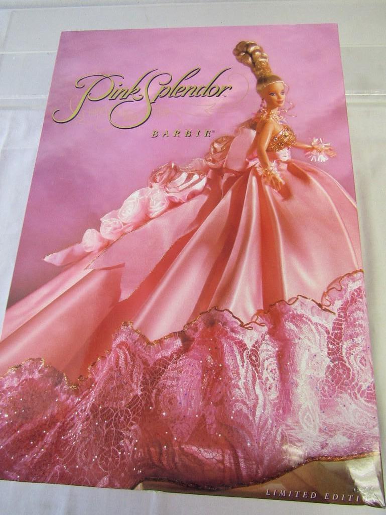 1996 Pink Splendor Barbie Doll. Limited Edition. New In Box. Large Box Approx 15"x22"x7".