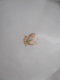 RS Prussia Point Clover mold chocolate pot w/ scattered florals . RM