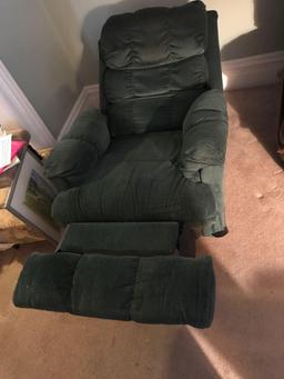 Green rocker recliner