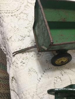 Three-piece old John Deere implement lot