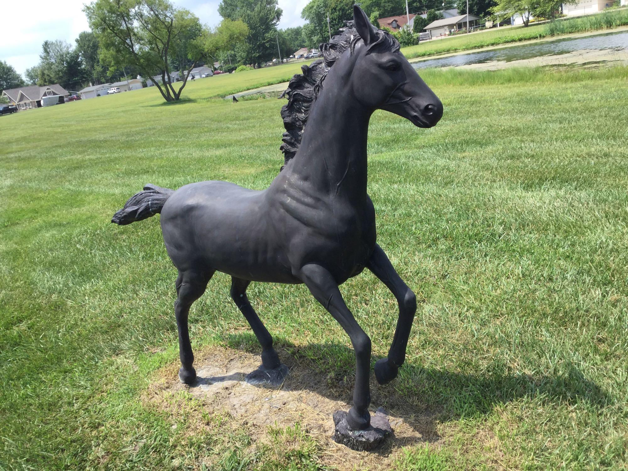 Bronze running colt Statue