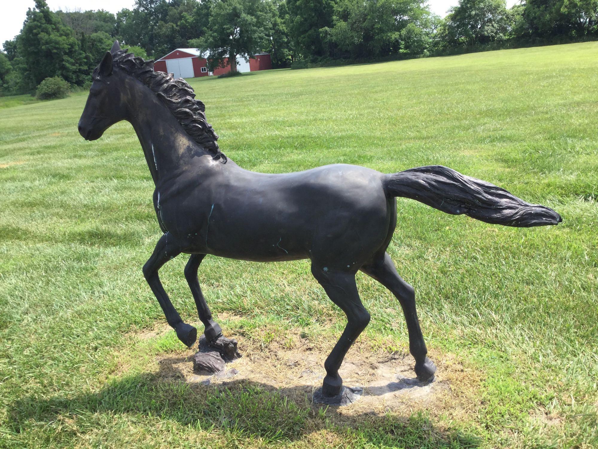 Bronze running colt Statue