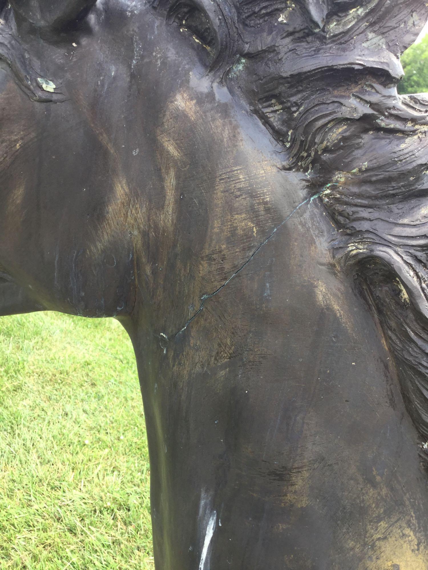 Bronze running colt Statue