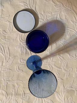 Cobalt Noxzema Jar