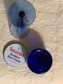 Cobalt Noxzema Jar