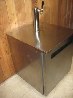 Delfield 1 door stainless under counter cooler