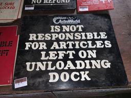 AstroWorld Not Responsible Sign