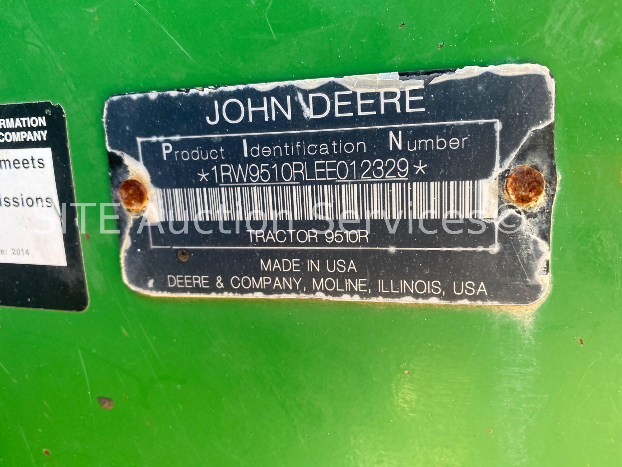 2014 John Deere 9510R Scraper Special Tractor