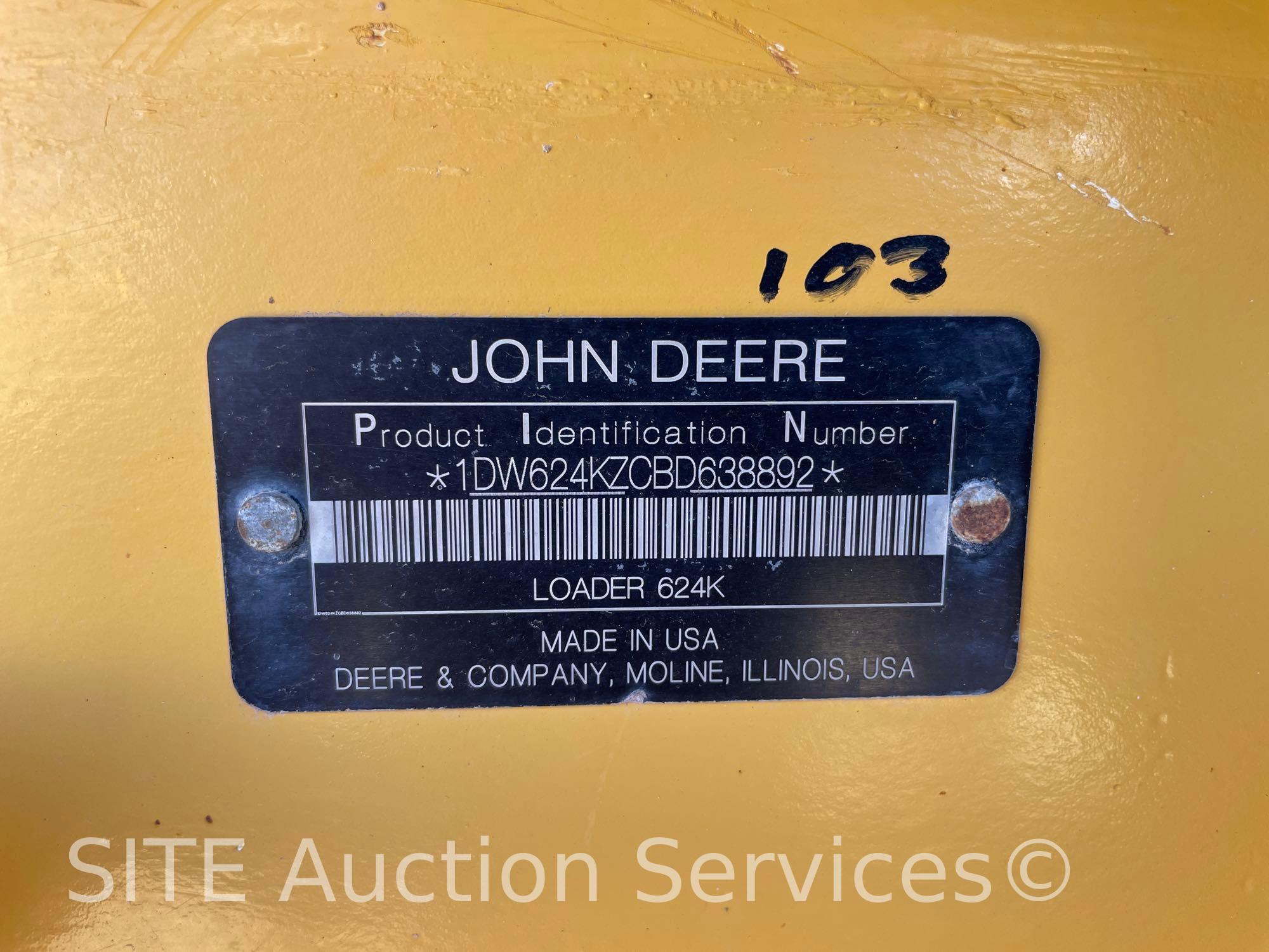 2011 John Deere 624K Wheel Loader