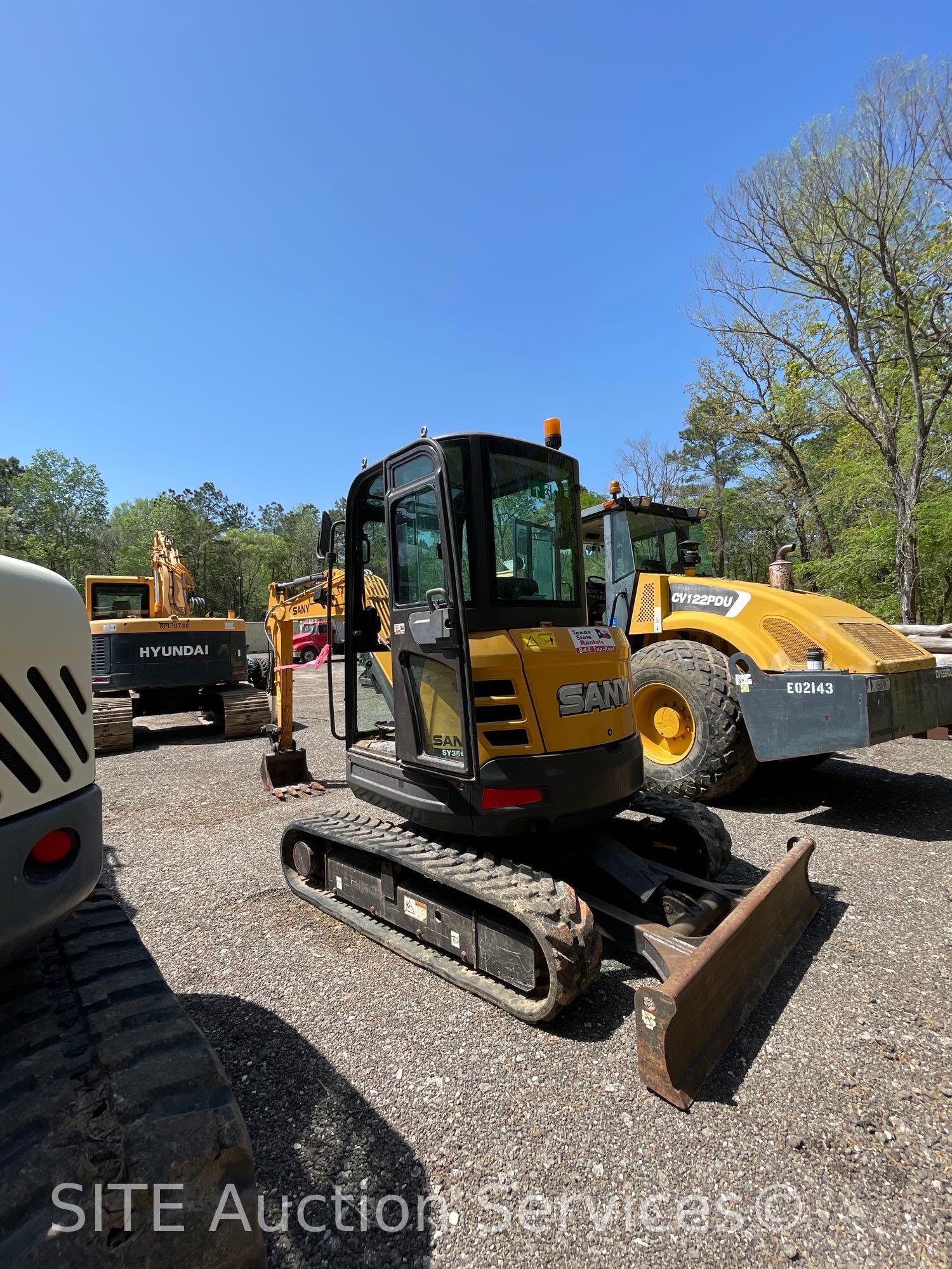 2015 Sany SY35U Compact Excavator
