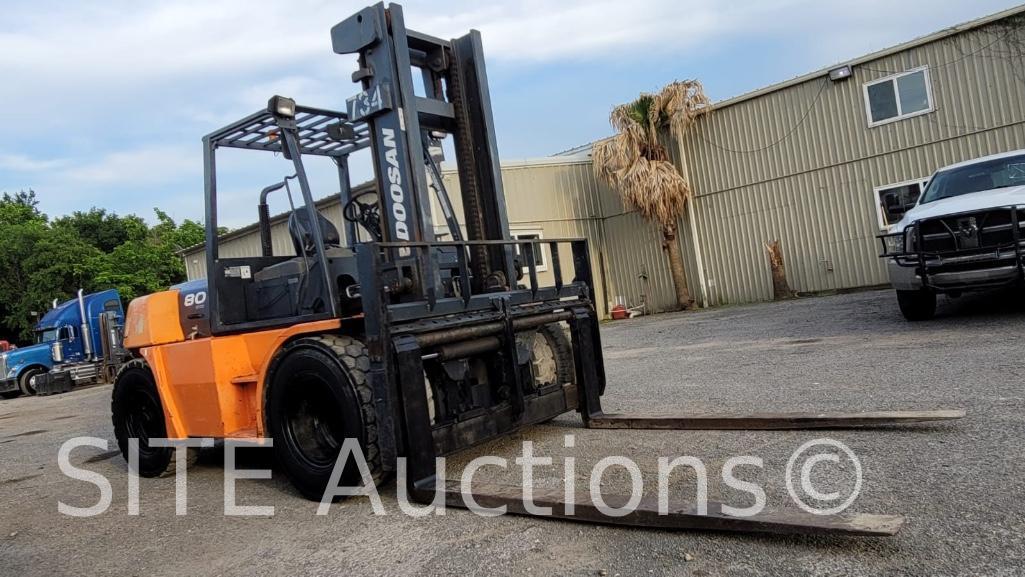 2009 Doosan D80 Rough Terrain Forklift