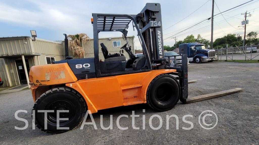2009 Doosan D80 Rough Terrain Forklift
