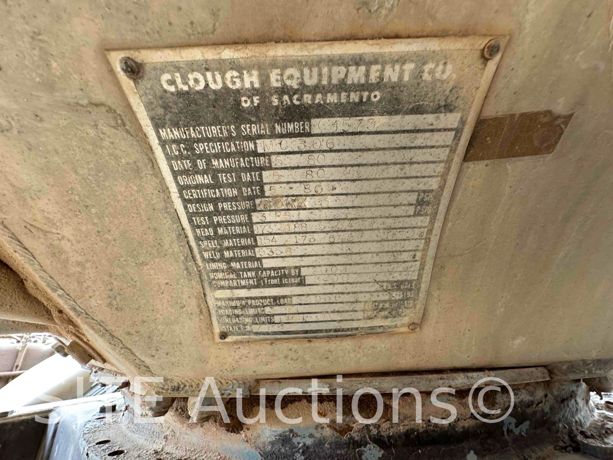 1980 Clough Pup Tank Trailer