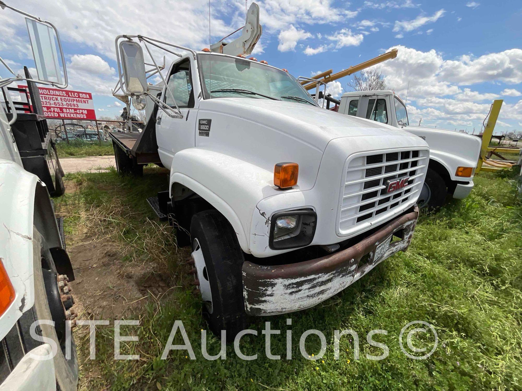 1998 GMC C7500 S/A Flatbed Truck w/ Well Pulling Unit