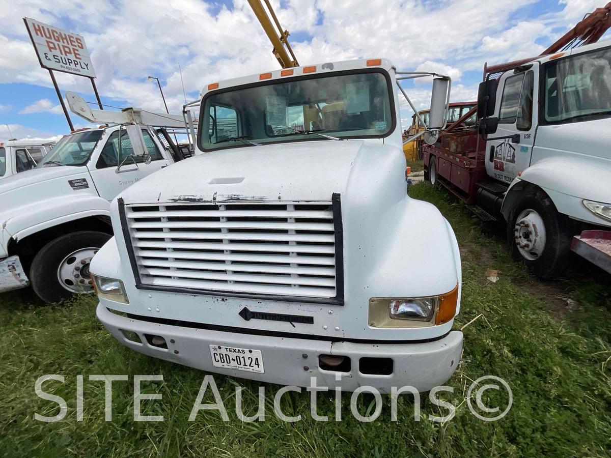 1998 International 4700 S/A Flatbed Truck w/ Drilling Unit