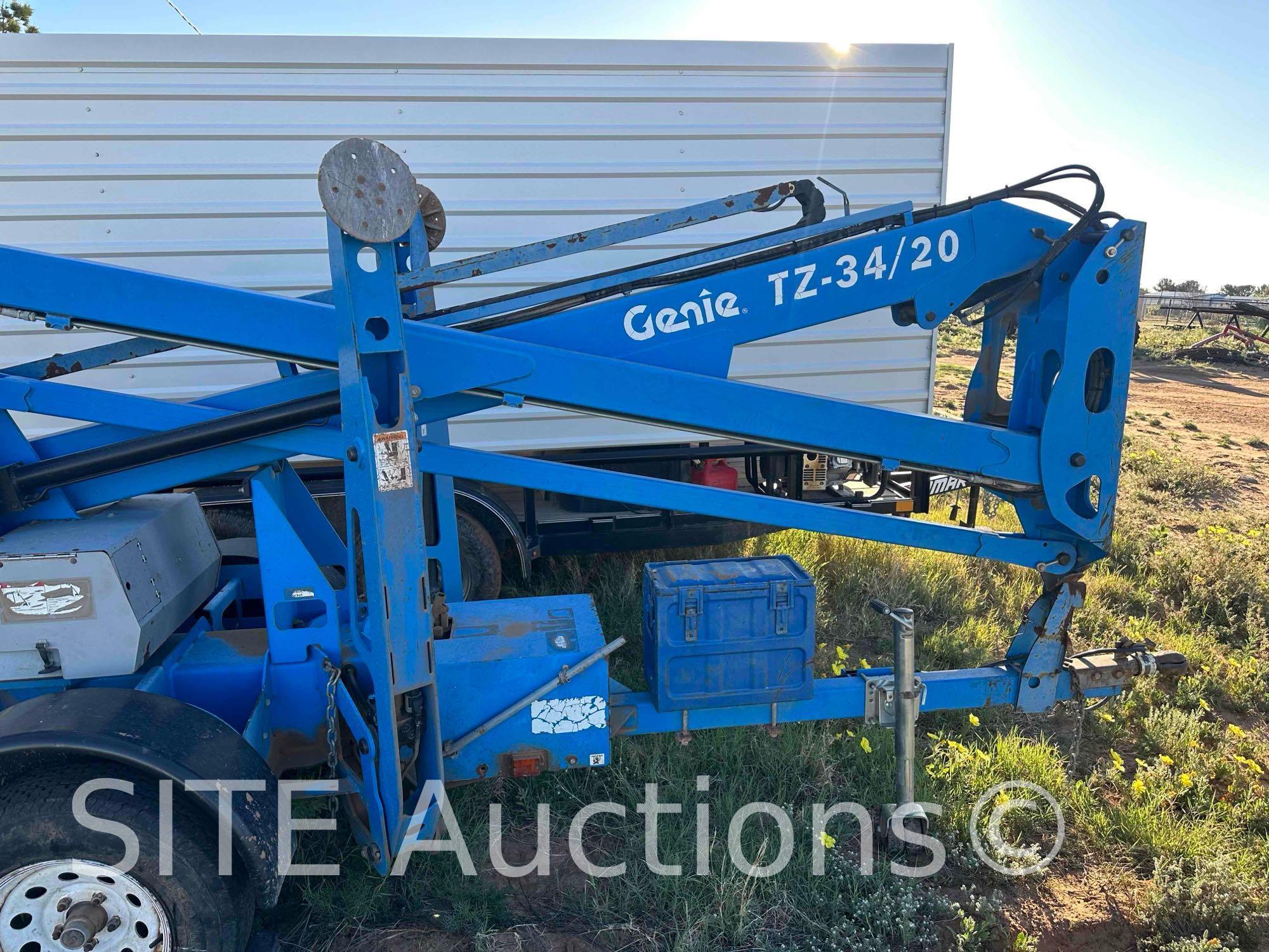 2009 Genie TZ34/20 Trailer Mounted Boom Lift