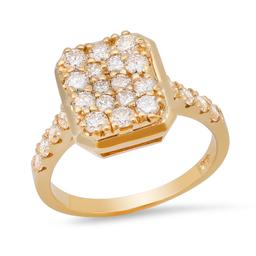 14K Yellow Gold Setting with 1.27ct Diamond Ladies Ring