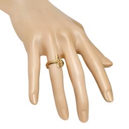 18K Yellow Gold Cross" Ladies Ring"