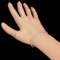 14k White Gold 3.12ct Diamond Bracelet