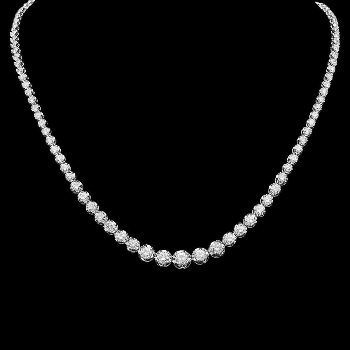 14K Gold 11.13ct Diamond Necklace