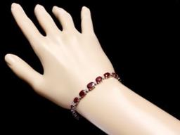 14K Gold 14.25ct Ruby 0.69ct Diamond Bracelet