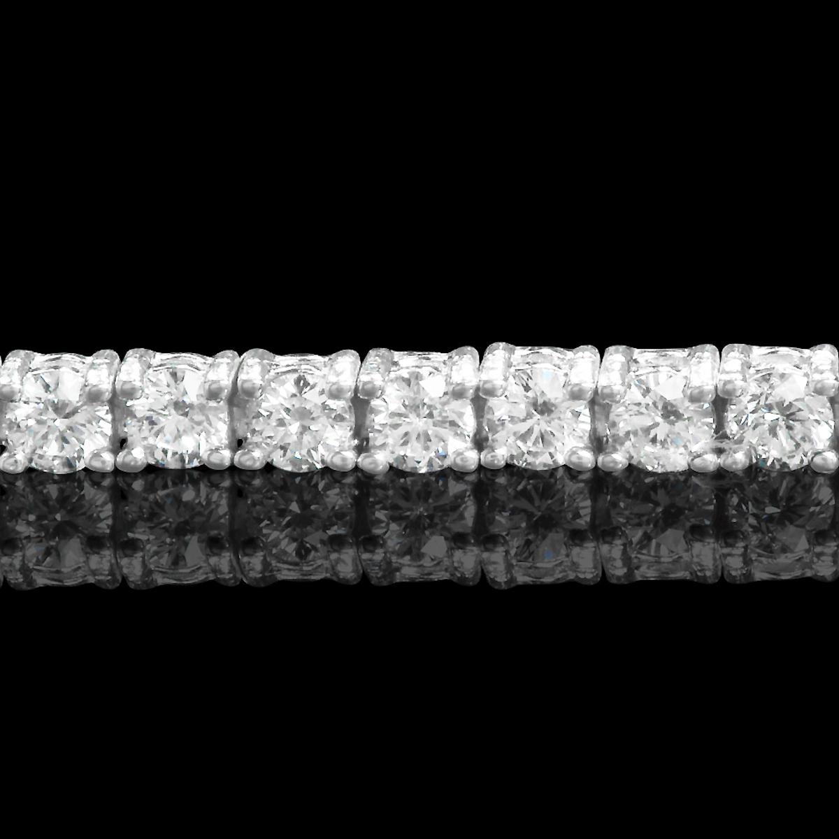 14k White Gold 2.29ct Diamond Bracelet