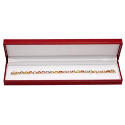 14k Yellow Gold 12.66ct Sapphire 0.64ct Diamond Bracelet