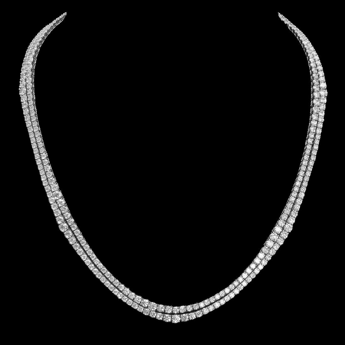 18K Gold 17.88ct Diamond Necklace