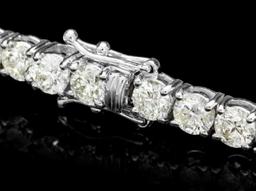 18K White Gold 12.82ct Diamond Bracelet