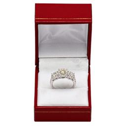 14k White Gold 0.45ct & 1.04ct Diamond Ring