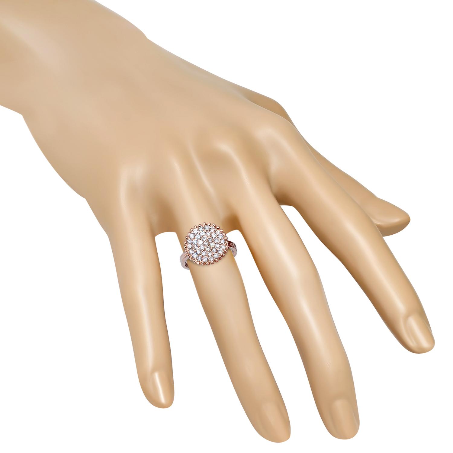 14K Rose Gold Setting with 1.37ct Diamond Ladies Ring