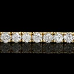 18k Yellow Gold 7.66ct Diamond Bracelet