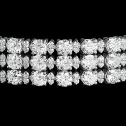 18k White Gold 16.46ct & 1.86ct Diamond Bracelet