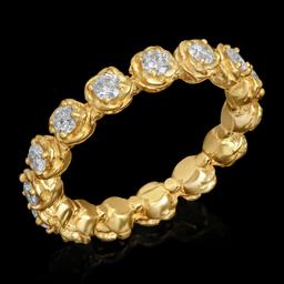 14k Yellow Gold 1.11ct Diamond Ring