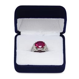 Platinum Setting with 6.01ct Tourmaline and 1.4 ct Diamond Ladies Ring